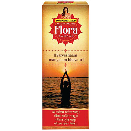 Mangaldeep Puja Agarbattis - Flora Sandal, 70 pcs Carton 