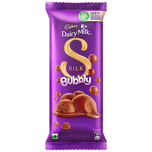 Buy Cadbury Dairy Milk Silk Bubbly Chocolate Bar 50 Gm Online At Best