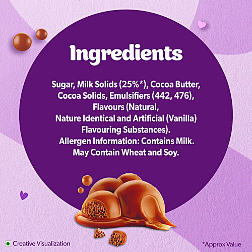 Cadbury Dairy Milk Silk Bubbly Chocolate Bar, 46 g  