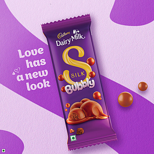 Cadbury Dairy Milk Silk Bubbly Chocolate Bar, 46 g  