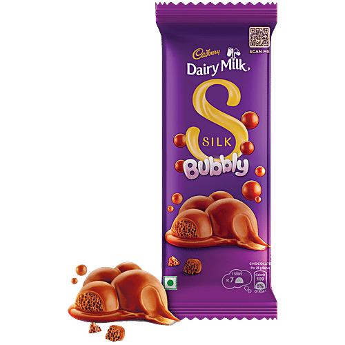 Buy Cadbury Dairy Milk Silk Bubbly Chocolate Bar 120 Gm Online At Best