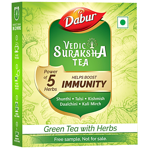 Buy Dabur Vedic Suraksha Green Tea Online at Best Price of Rs 0.01