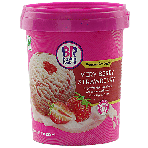 Buy Baskin Robbins Ice Cream Very Berry Strawberry 450 Ml Tub Online At