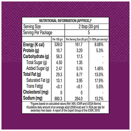 Garden Diet Bhel Mumbai Special - Crispy & Crunchy, 140 g Pouch Zero Trans Fat & Zero Cholesterol