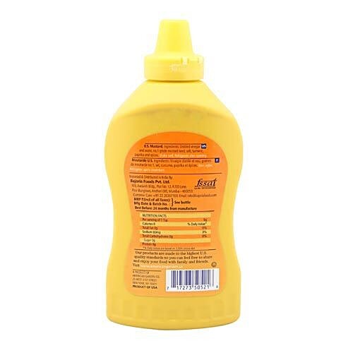 Buy American Garden Easy Squeeze Yellow Mustard 397 Gm Bottle Online at