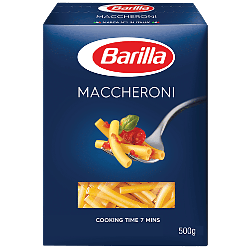 Barilla Durum Wheat Pasta - Macaroni, 500 g Carton 