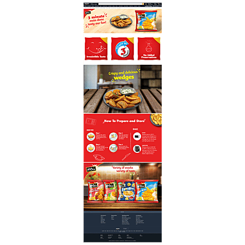 McCain Super Wedges, 400 g Pouch 