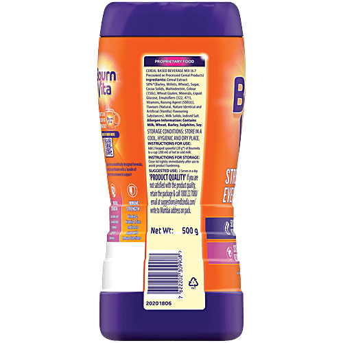 Bournvita Chocolate Nutrition Drink, 500 g Bottle Vitamin D