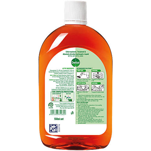 Dettol Antiseptic Liquid, 550 ml  