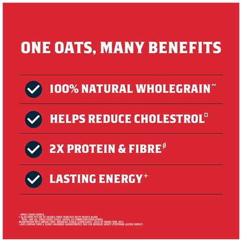 Quaker Oats Breakfast Cereal - Rich In Protein, Dietary Fibre, Nutritious, Easy To Cook, 1 Kg Pouch 
