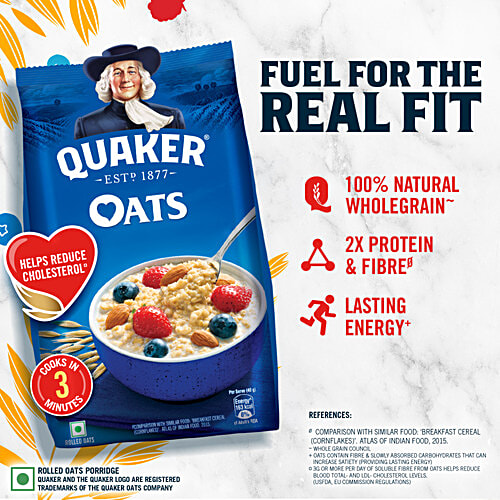 Quaker Rolled Oats, 1 kg Pouch 
