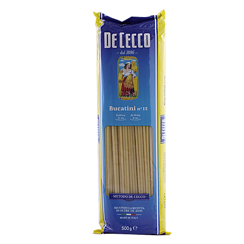 Buy De Cecco Pasta Bucatini N15 500 Gm Pouch Online At Best Price