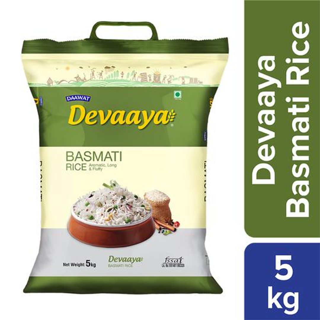 Daawat Basmati Rice/Basmati Akki - Devaaya, 5 kg Pouch