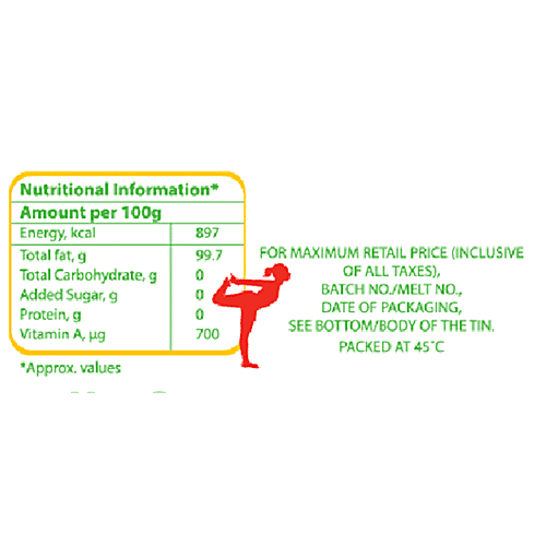 Amul Pure Ghee, 1 L Tin 