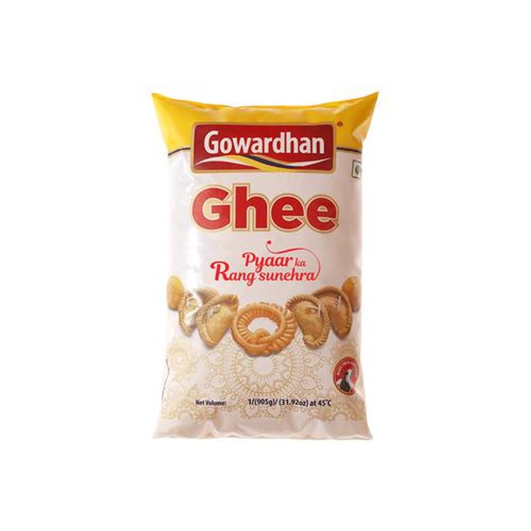 Gowardhan Premium Ghee/Tuppa, 1 L Pouch