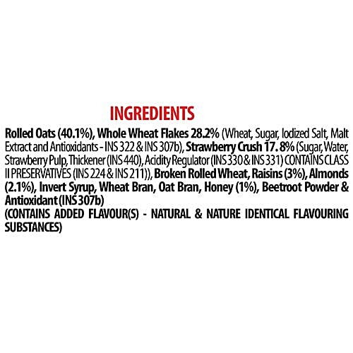 Buy Bagrrys Fruit N Fibre Muesli Strawberry 1 kg Jar Online at Best