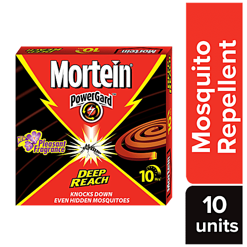 Mortein Mosquito Repellent, Pleasant Fragrance - 10 Hr  | 100% Protection from Dengue Mosquitoes, 10 Hrs Carton 