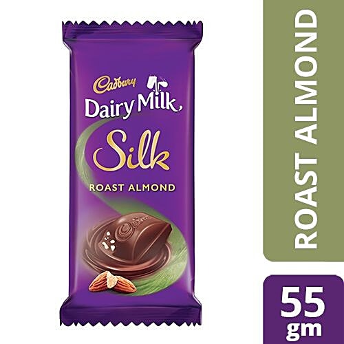 Buy Cadbury Dairy Milk Silk Roast Almond 55 Gm Pouch Online At Best