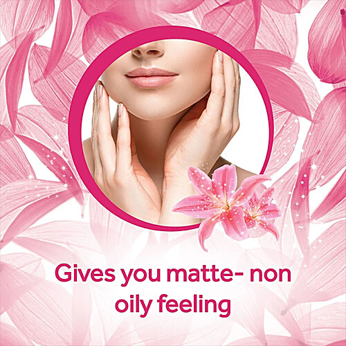 Pond's Dreamflower Perfumed Powder With Vitamin B3 For Women, Pink Lily, 300 g  Matte Non Oily Feeling