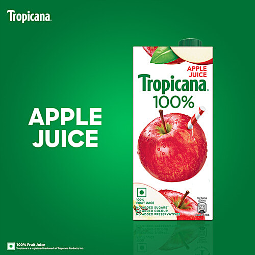 Tropicana Apple Juice, 1 L No Added Sugar, No Added Colour