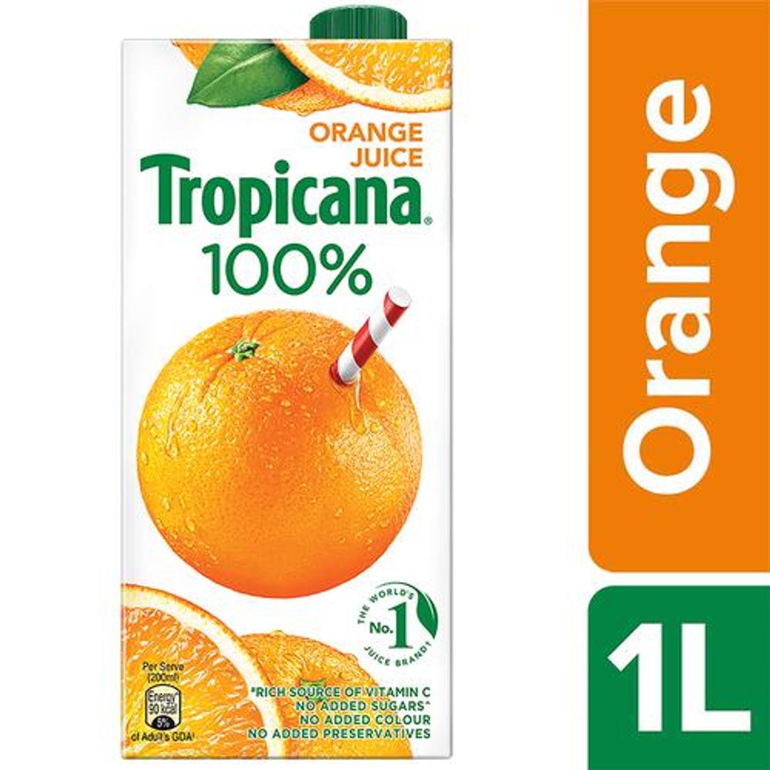 Tropicana 100% Orange Juice, 1 L 