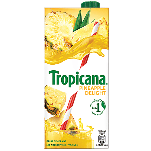 Tropicana Delight Fruit Juice - Pineapple, 1 L  