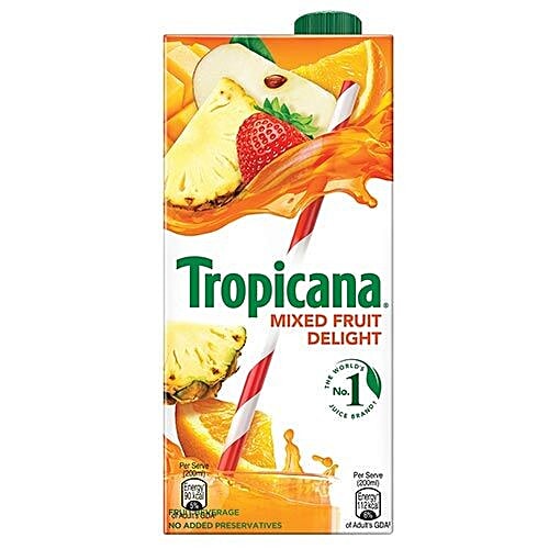 Tropicana Fruit Juice - Delight, Mixed Fruit, 1 L  