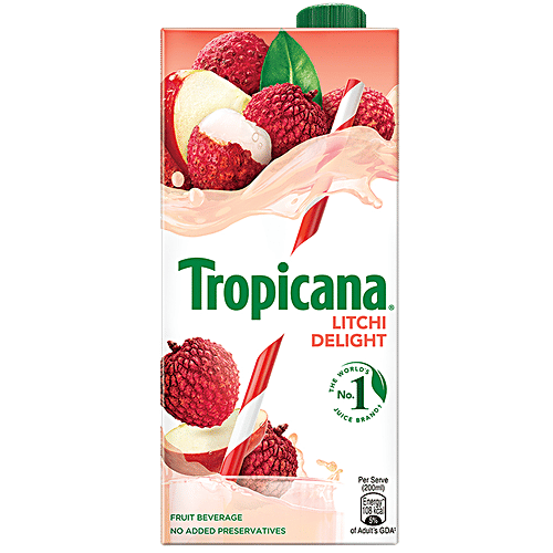 Tropicana Fruit Juice - Delight, Litchi, 1 L  