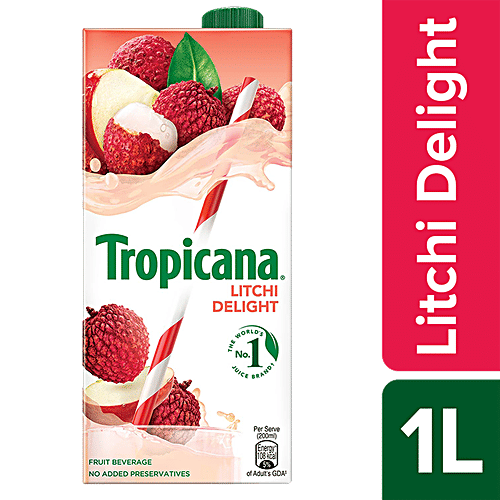 Tropicana Fruit Juice - Delight, Litchi, 1 L  