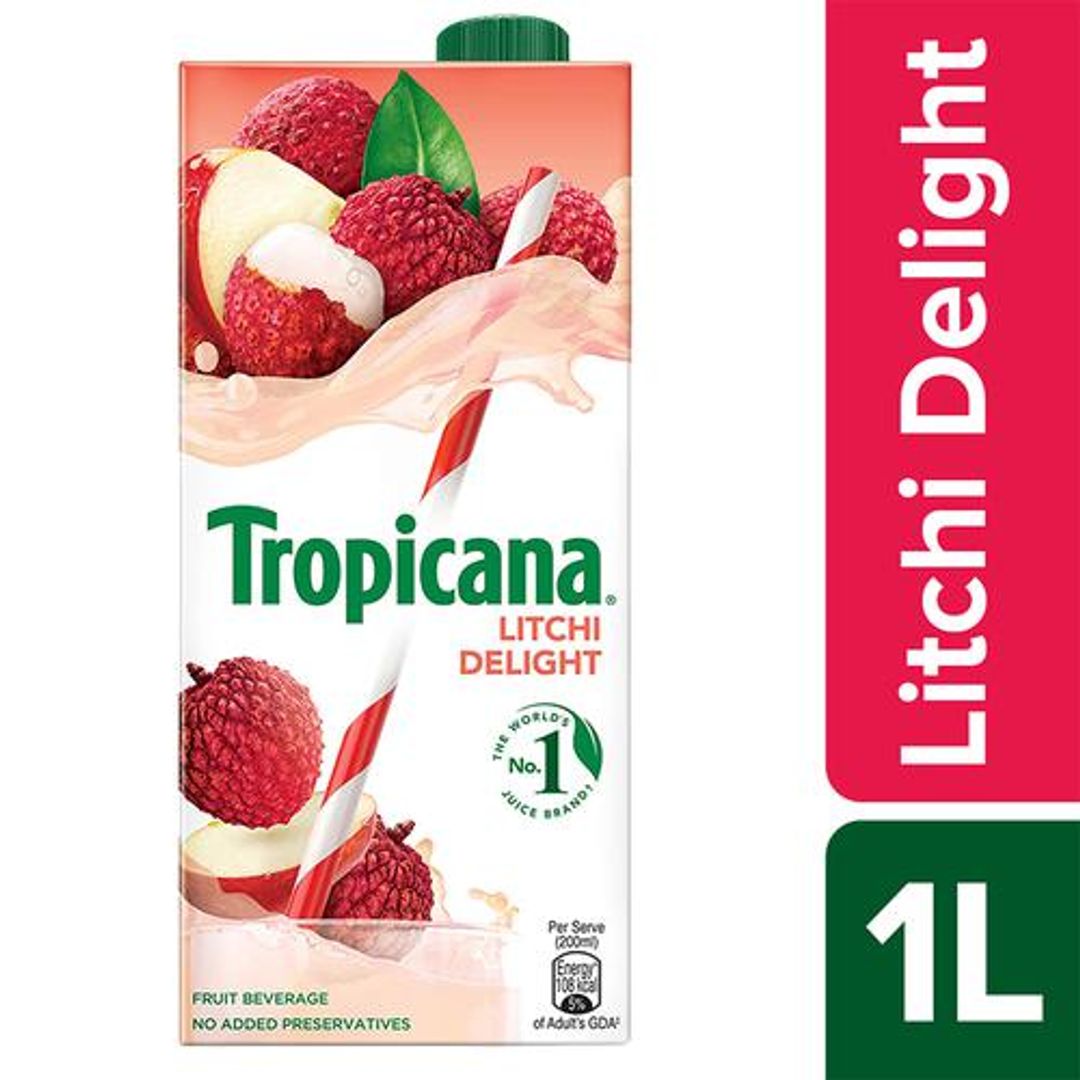 Tropicana Fruit Juice - Delight, Litchi, 1 L 