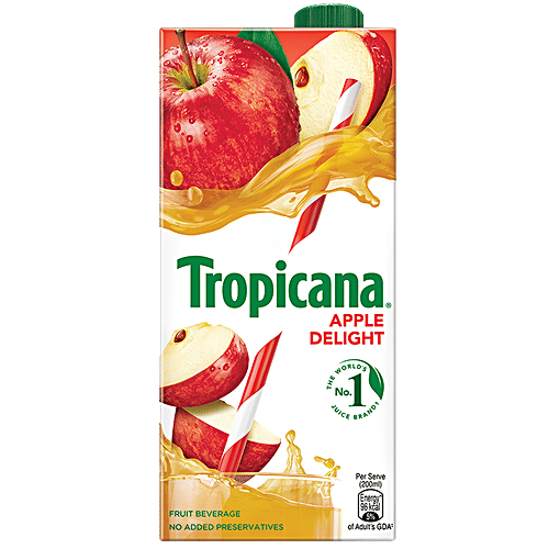 Tropicana Delight Fruit Juice - Apple, 1 L  