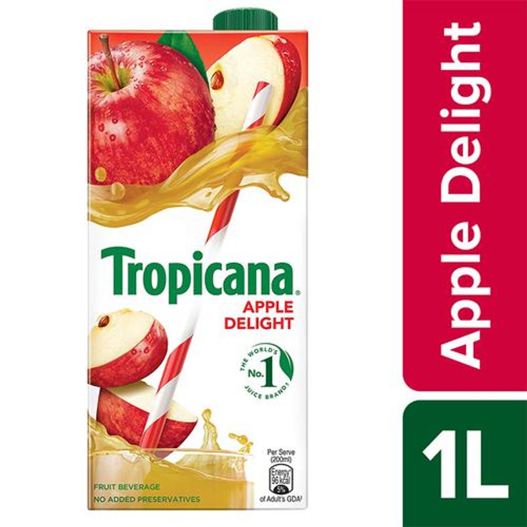 Tropicana Delight Fruit Juice - Apple, 1 L 