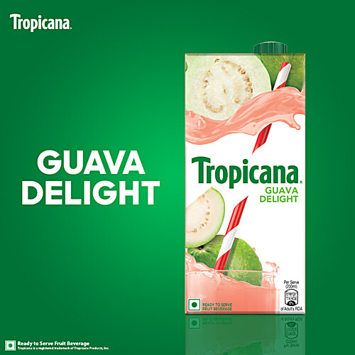 Tropicana Fruit Juice - Delight, Guava, 1 L  