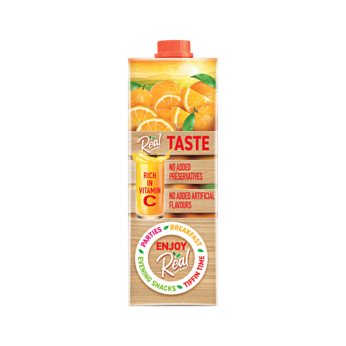 Real Fruit Power Orange Juice, 1 L  Zero Fat