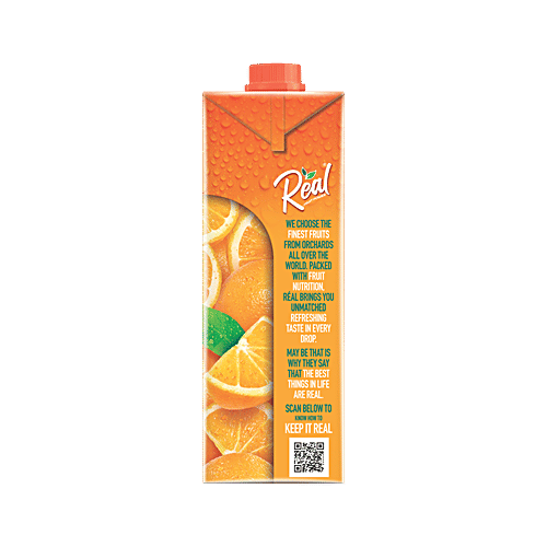 Real Fruit Power Orange Juice, 1 L  Zero Fat