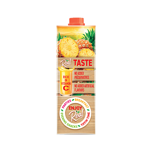 Real Fruit Power Pineapple Juice, 1 L  Zero Fat