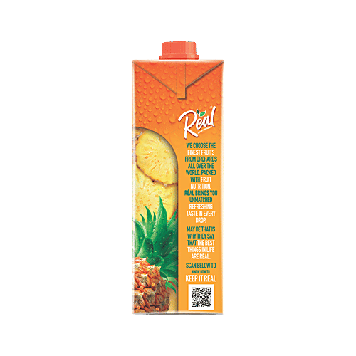 Real Fruit Power Pineapple Juice, 1 L  Zero Fat