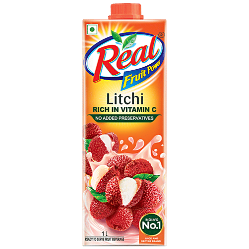 Buy Real Juice Fruit Power Litchi 1 L Online At Best Price of Rs 125