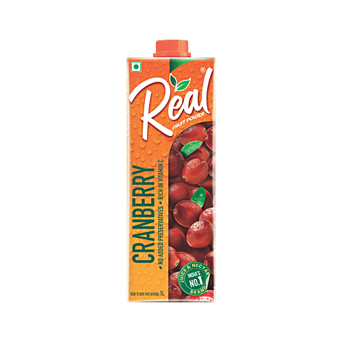 Real Fruit Power Juice - Cranberry, 1 L  