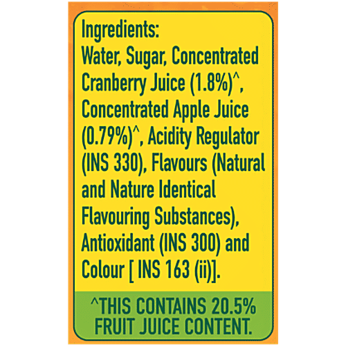 Real Fruit Power Juice - Cranberry, 1 L  