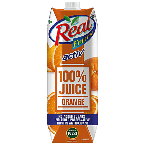 Buy Real Activ Juice Orange With No Added Sugar 1 L Online At Best
