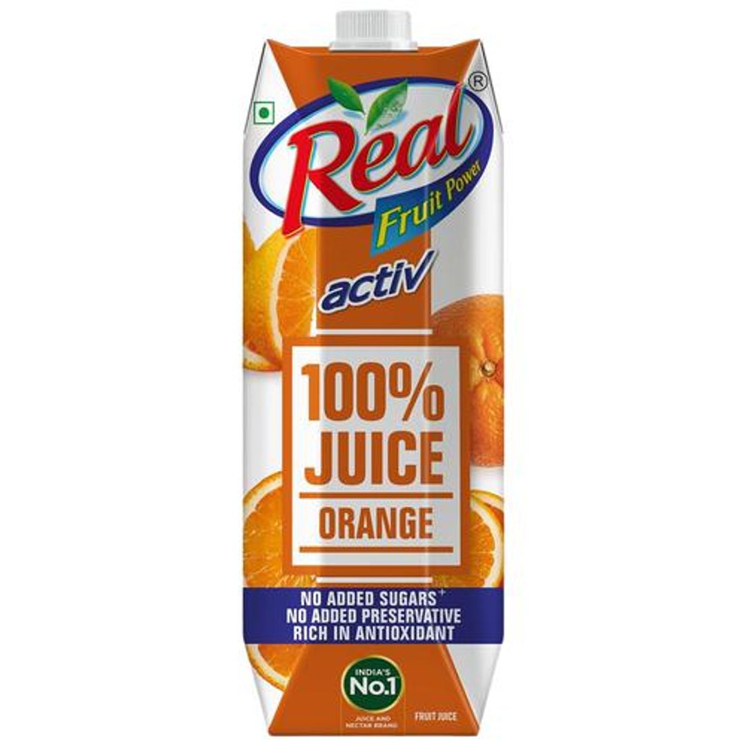 Real Activ 100% Orange Juice, 1 L 
