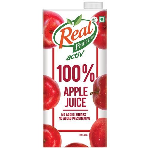 Real Activ 100 %  Apple Juice, 1 L  