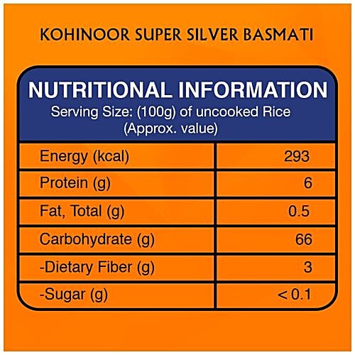 Kohinoor Basmati Rice/Basmati Akki - Super Silver Aged, 1 kg  