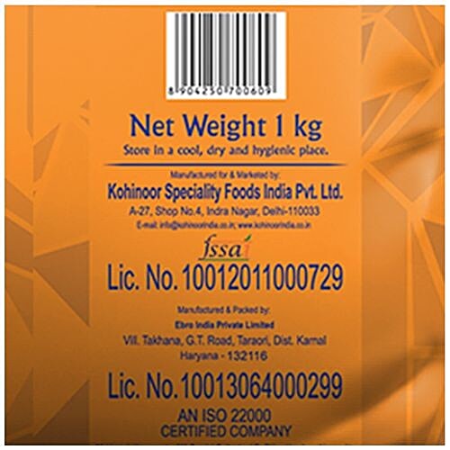 Kohinoor Basmati Rice/Basmati Akki - Super Silver Aged, 1 kg  