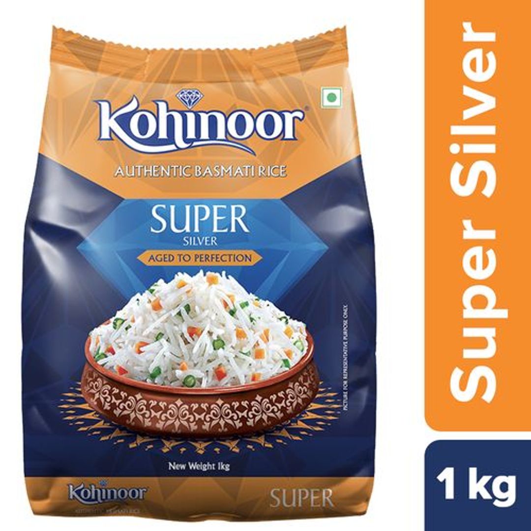 Kohinoor Basmati Rice/Basmati Akki - Super Silver Aged, 1 kg 