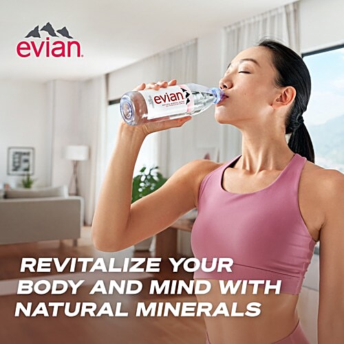 Evian Natural Mineral Water, 330 ml Bottle No Trans Fat, Sugar