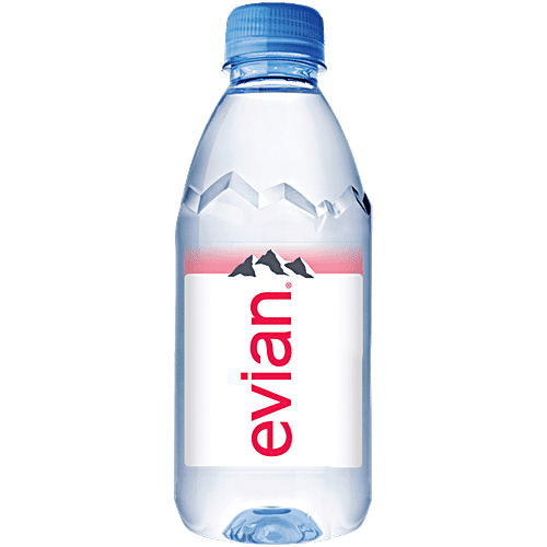 Evian Natural Mineral Water, 330 ml Bottle No Trans Fat, Sugar