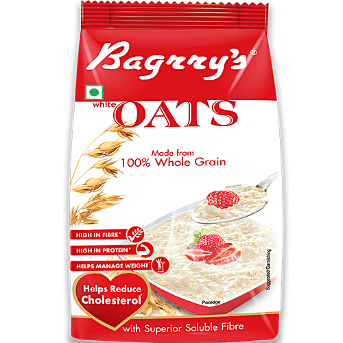 Bagrrys White Oats, 500 g Pouch 