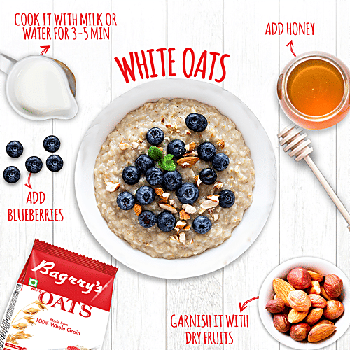 Bagrrys White Oats, 500 g Pouch 